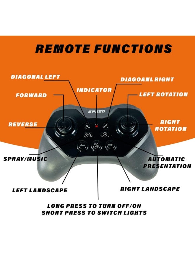 Cross-border Gesture Induction Remote Control Stunt Car Foreign Trade Four-wheel Drive Drift Double-sided Car Light Music Spray Boy Toy - Image 4